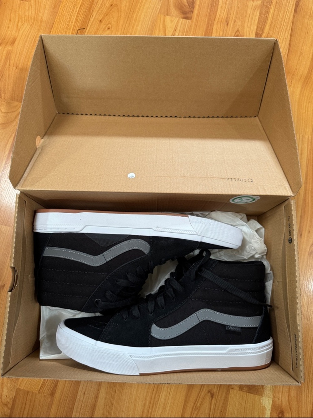 NEW Vans BMX Black & Gray Sk8-Hi Style High-Top Sneakers